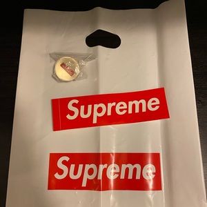 Supreme plastic bag box logo sticker bouncy ball